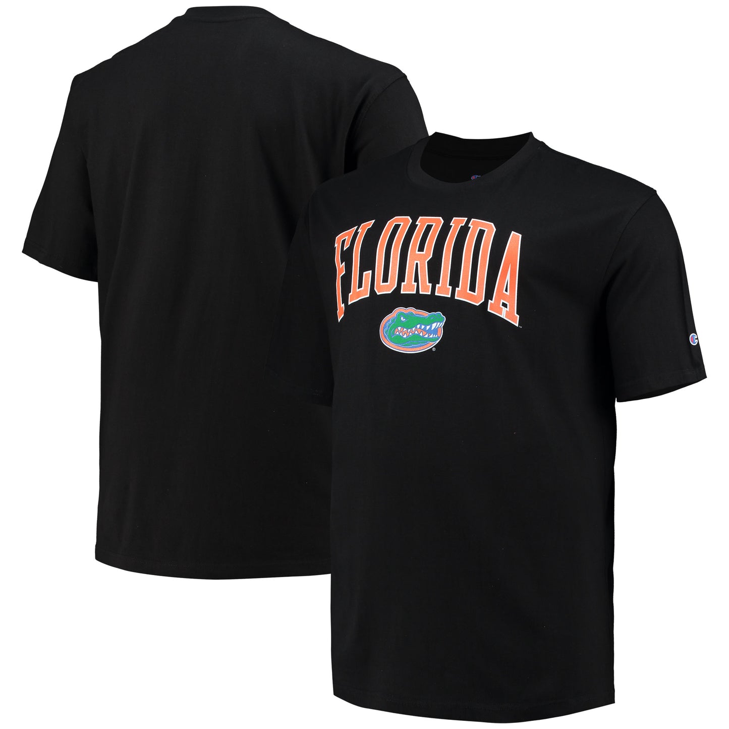 Men's Champion Black Florida Gators Big & Tall Arch Over Wordmark T-Shirt