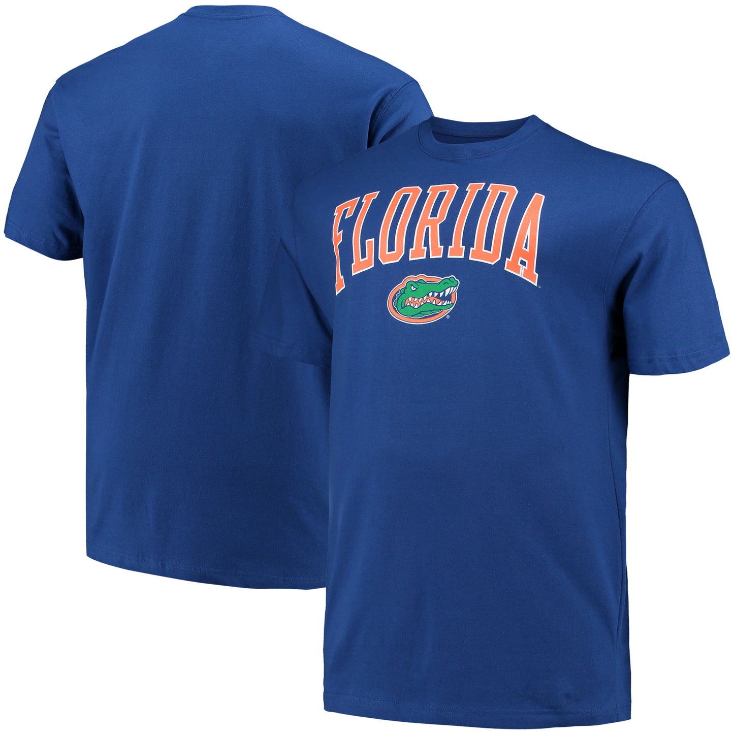 Men's Champion Royal Florida Gators Big & Tall Arch Over Wordmark T-Shirt