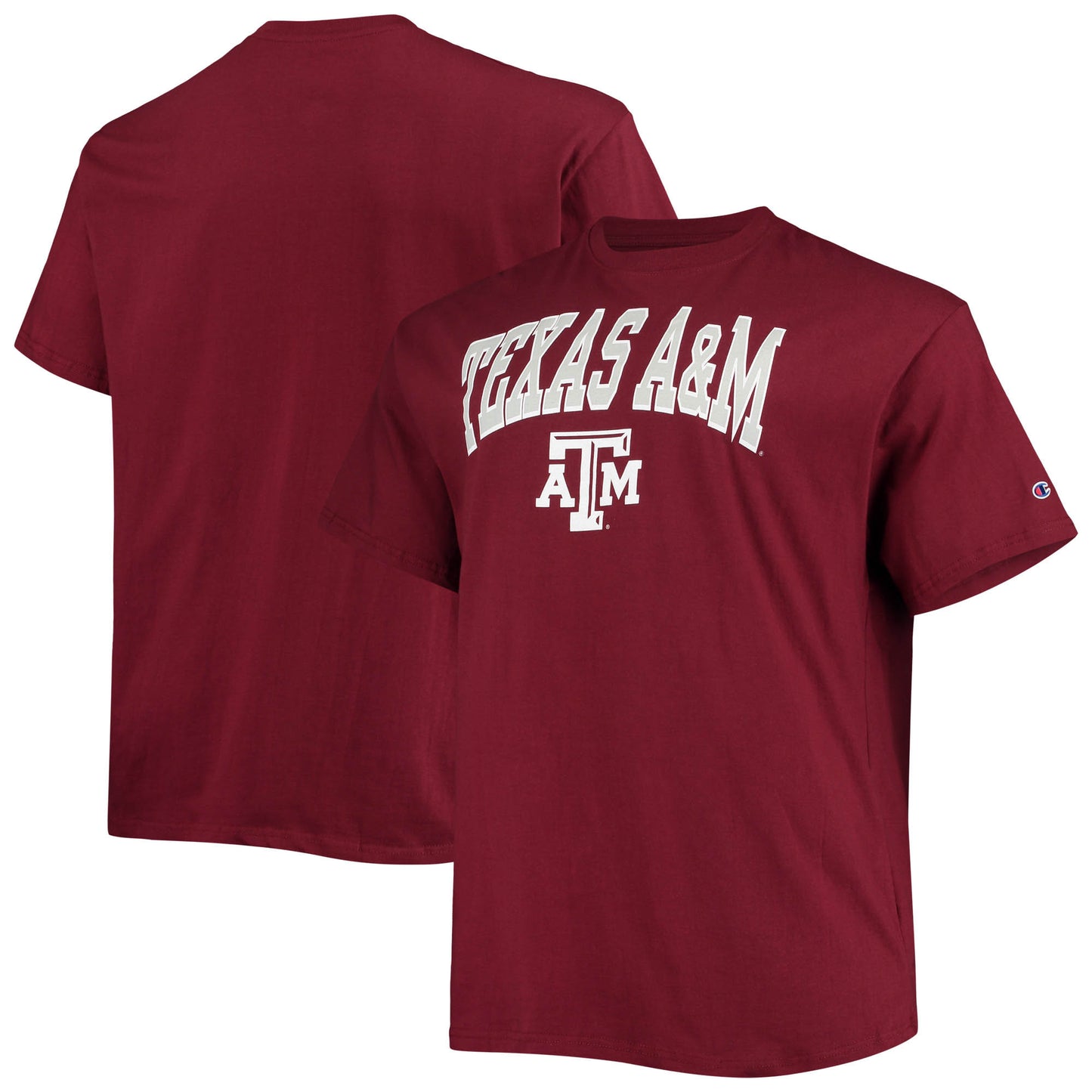 Men's Champion Maroon Texas A&M Aggies Big & Tall Arch Over Wordmark T-Shirt