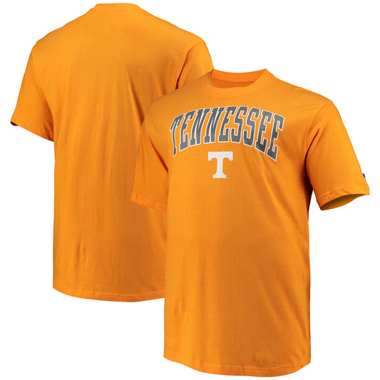 Men's Champion Tennessee Orange Tennessee Volunteers Big & Tall Arch Over Wordmark T-Shirt