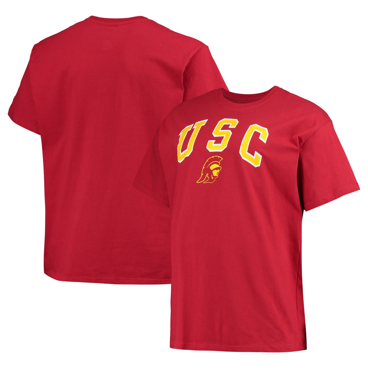 Men's Champion Cardinal USC Trojans Big & Tall Arch Over Wordmark T-Shirt