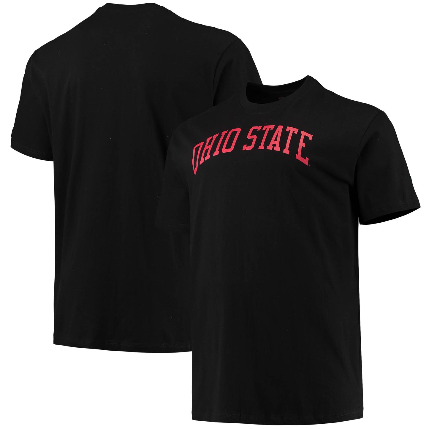 Men's Champion Black Ohio State Buckeyes Big & Tall Arch Team Logo T-Shirt