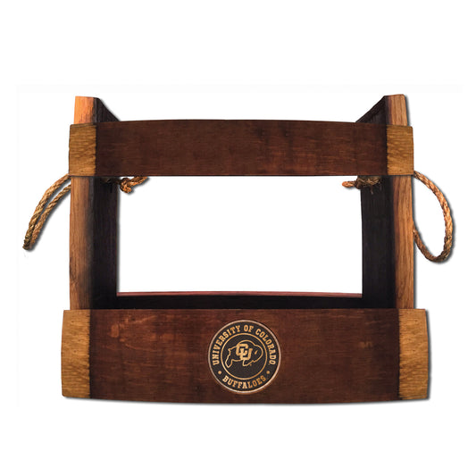 Brown Colorado Buffaloes 13'' x 6'' x 13'' Wine Bottle Caddy