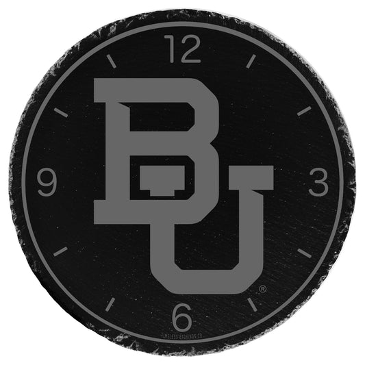 Gray Baylor Bears 12'' Slate Clock