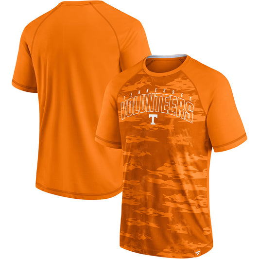 Men's Fanatics Tennessee Orange Tennessee Volunteers Arch Outline Raglan T-Shirt