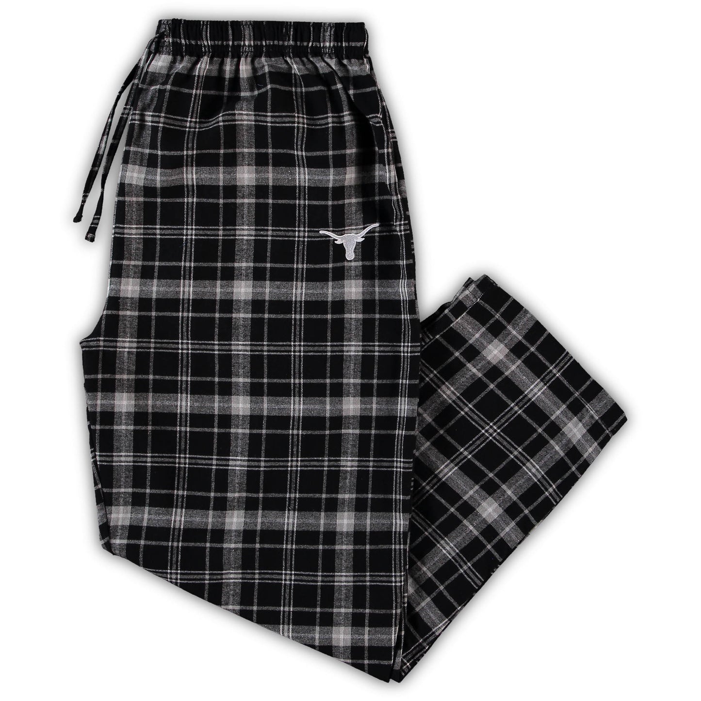 Men's Concepts Sport Black Texas Longhorns Big & Tall Ultimate Plaid Pants