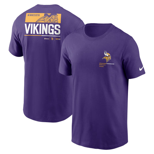 Men's Nike Purple Minnesota Vikings Team Incline T-Shirt