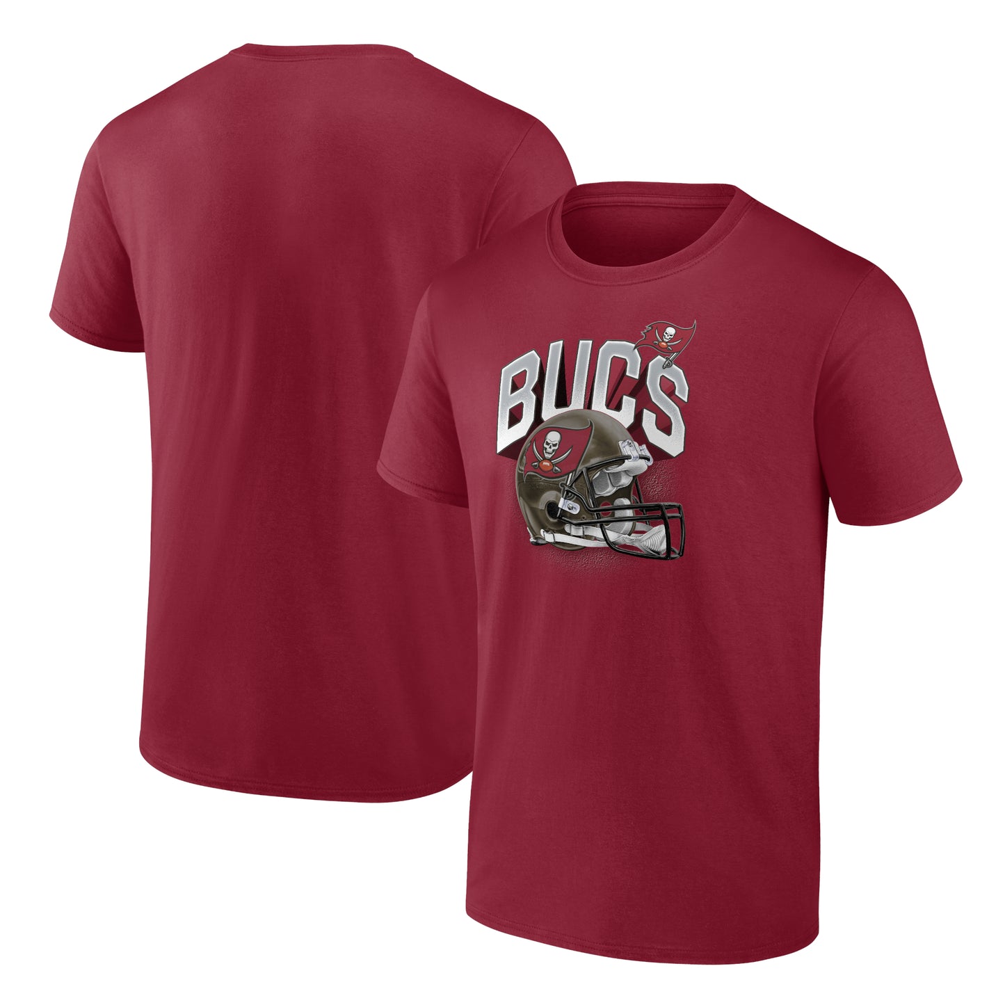 Men's Fanatics Heathered Red Tampa Bay Buccaneers Big & Tall End Around T-Shirt