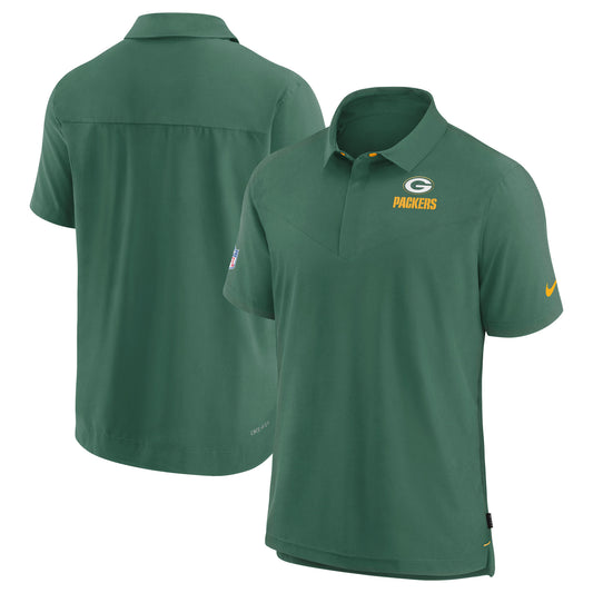 Men's Nike Green Green Bay Packers Sideline Lockup Performance Polo