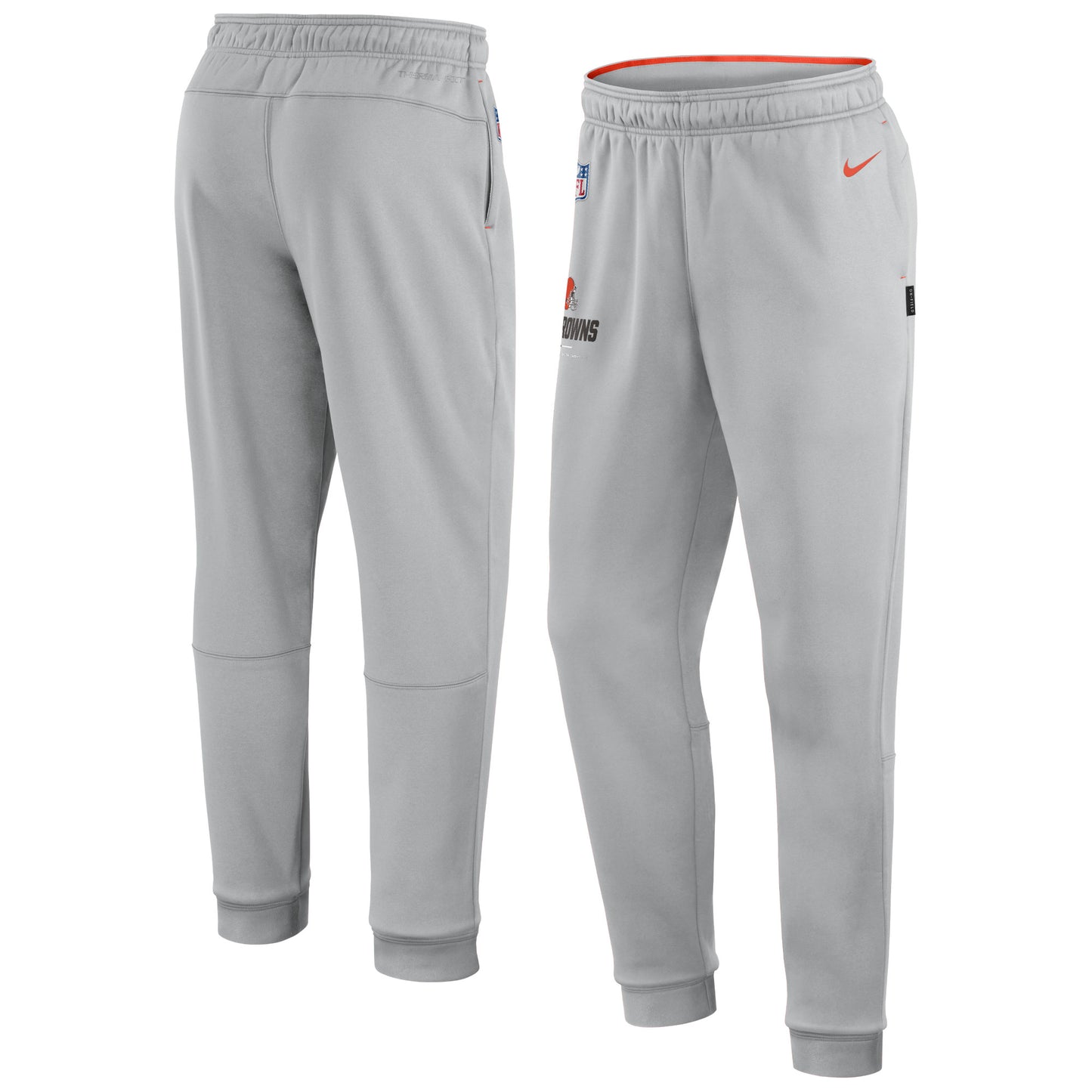 Men's Nike Gray Cleveland Browns Sideline Logo Performance Pants