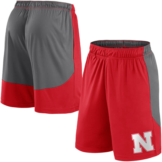 Men's Top of the World Scarlet/Gray Nebraska Huskers Time Is Up Shorts