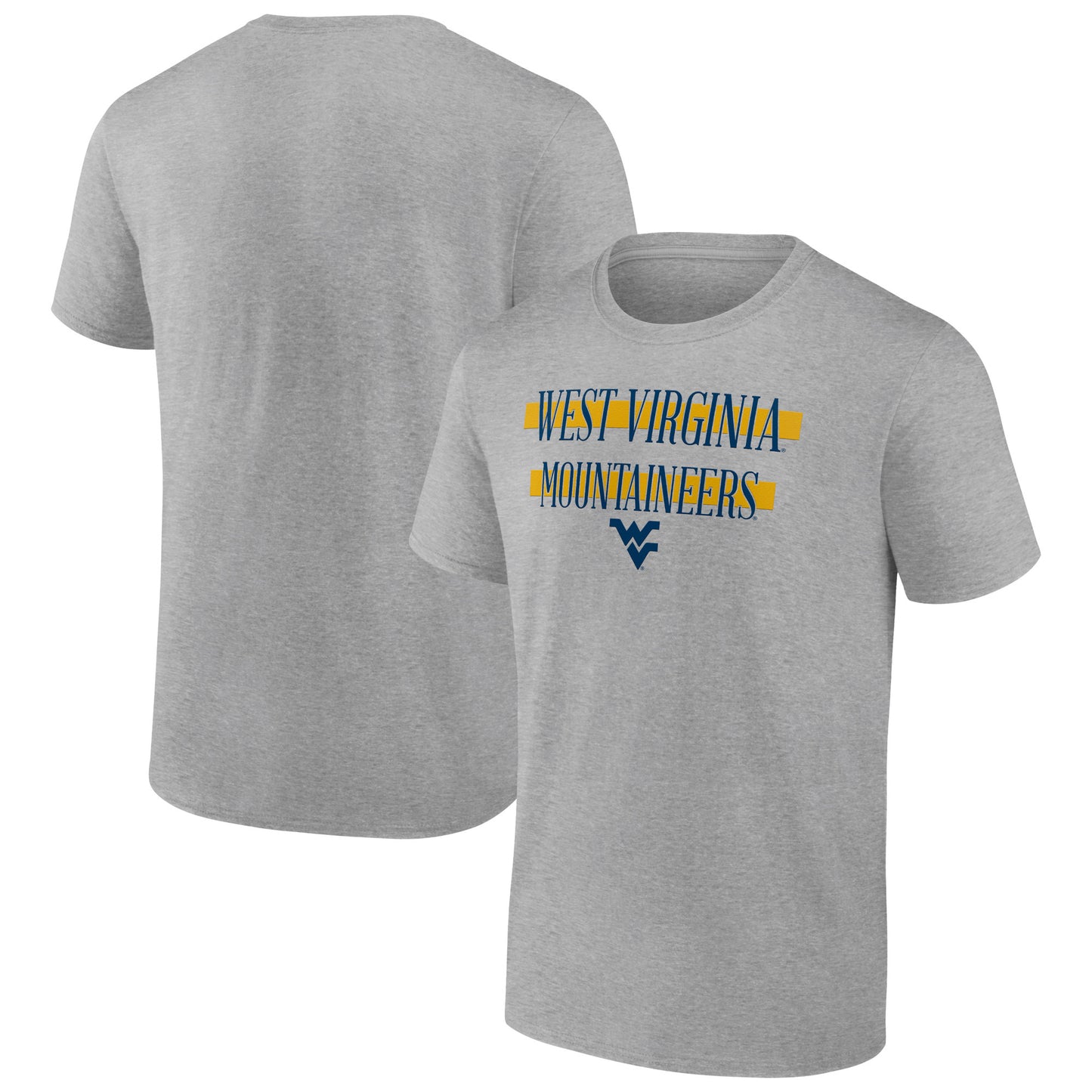 Men's Top of the World Heather Gray West Virginia Mountaineers Square Off T-Shirt