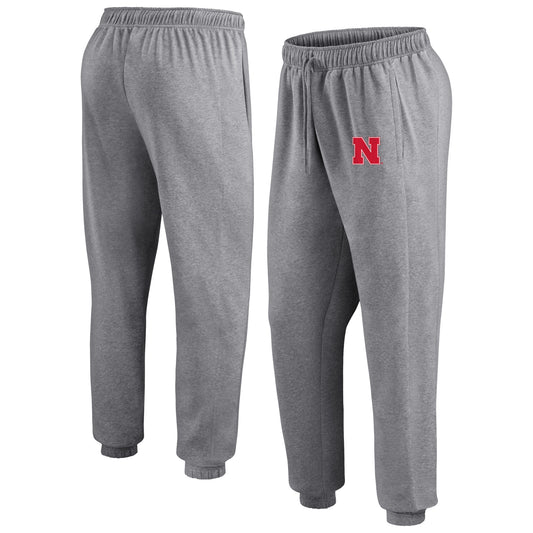 Men's Heathered Gray Nebraska Huskers On the Ball Joggers