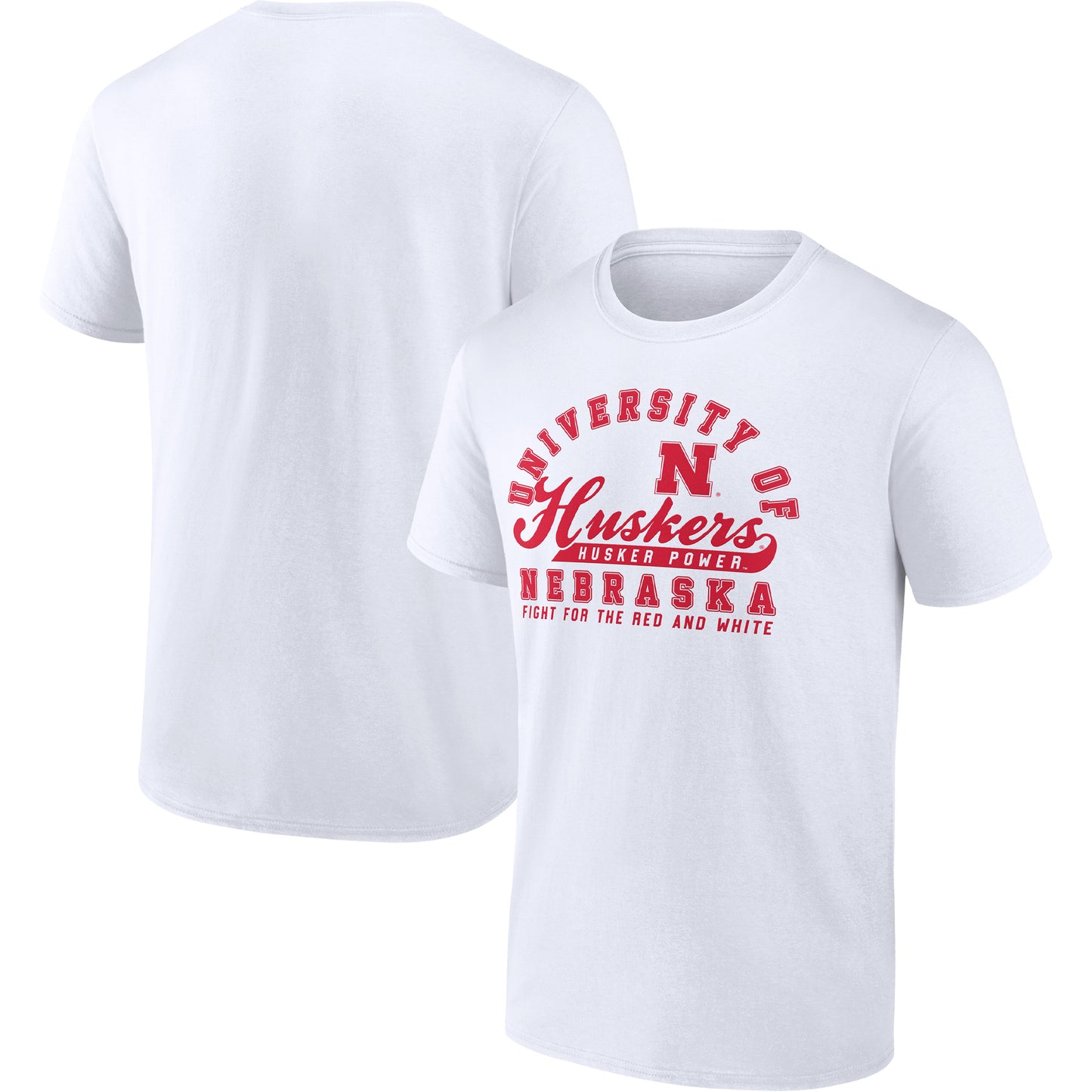 Men's White Nebraska Huskers Play Along T-Shirt