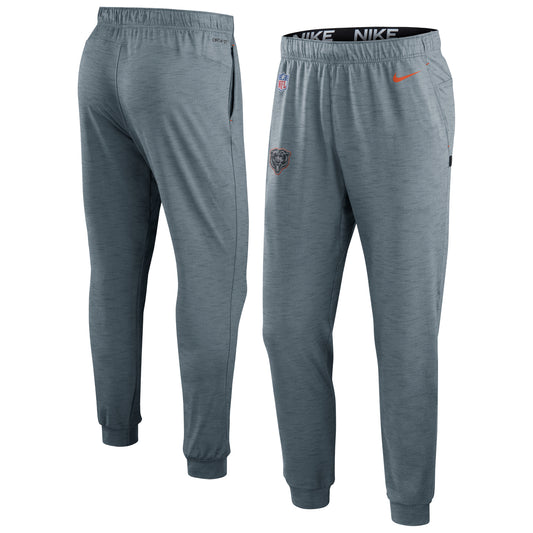 Men's Nike Heather Gray Chicago Bears Sideline Pop Player Performance Lounge Pants