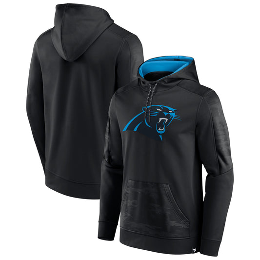 Men's Fanatics Black Carolina Panthers On The Ball Pullover Hoodie