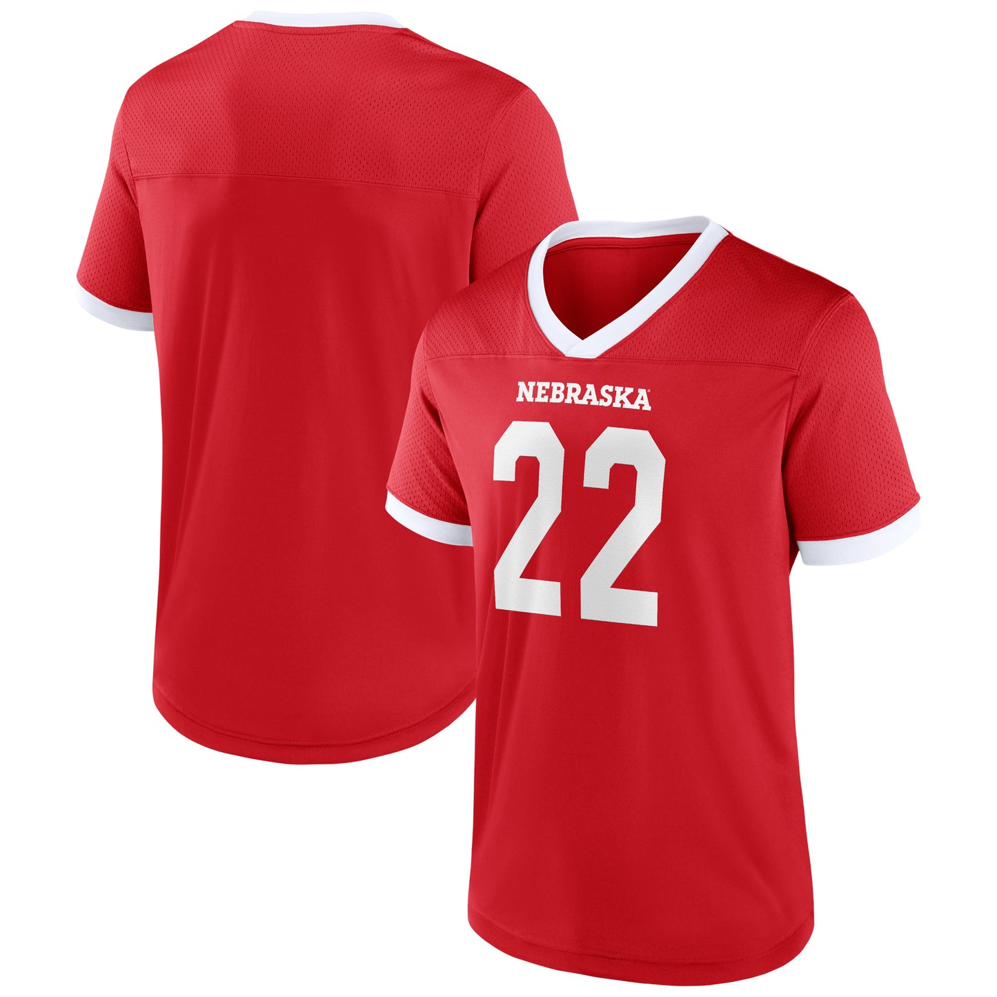 Men's Scarlet Nebraska Huskers The Cut Football Jersey