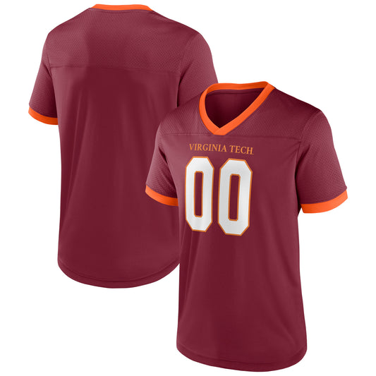 Men's Maroon Virginia Tech Hokies The Cut Football Jersey