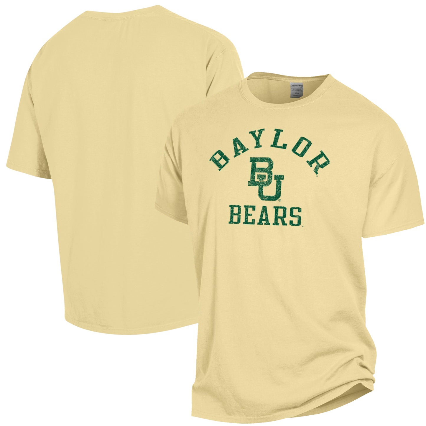 Men's ComfortWash Gold Baylor Bears Arch Logo Garment Dyed T-Shirt