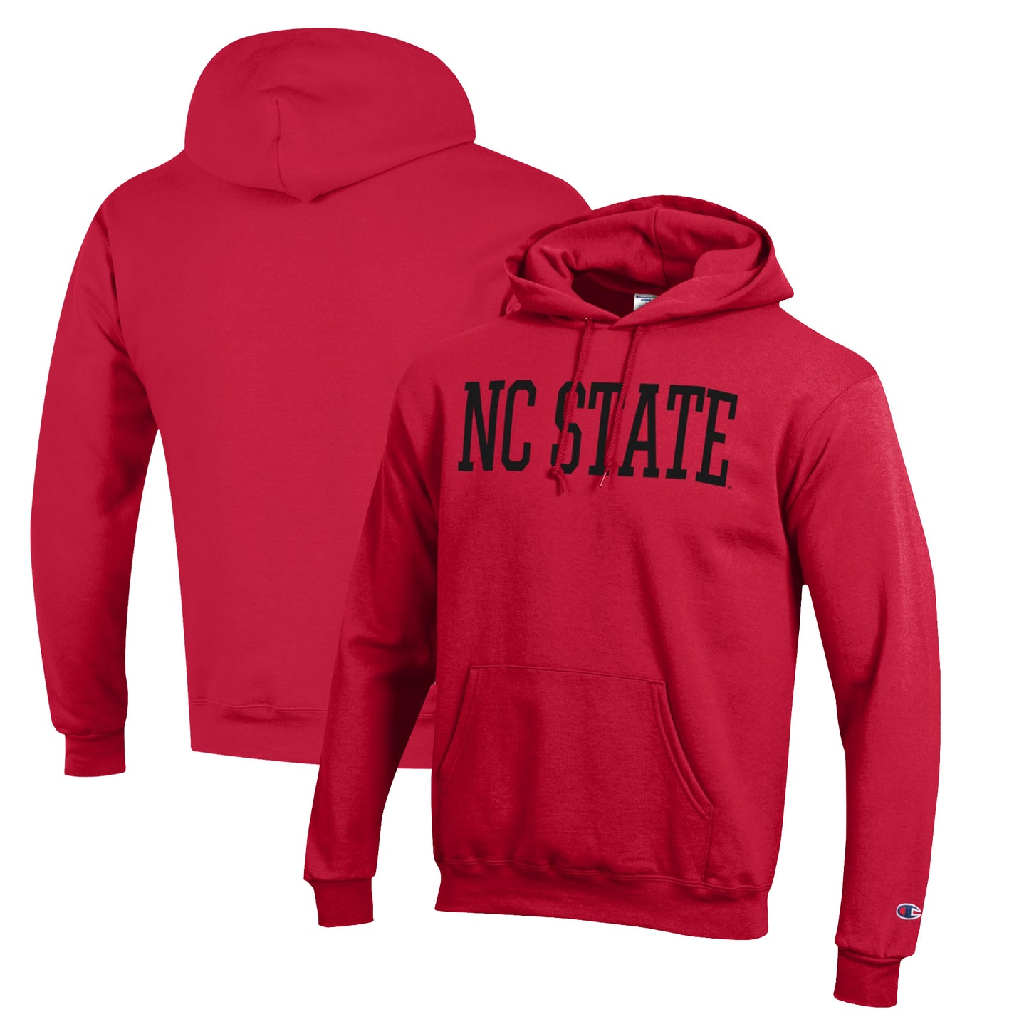Men's Champion Red NC State Wolfpack Eco Powerblend Pullover Hoodie