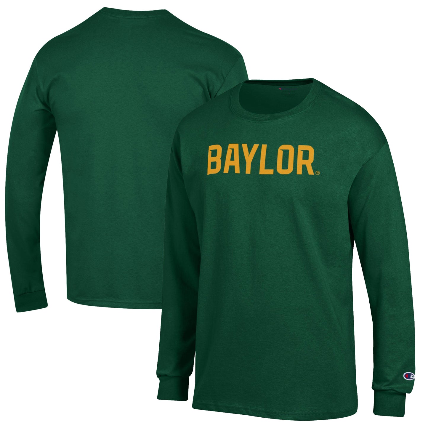 Men's Champion Green Baylor Bears Jersey Long Sleeve T-Shirt