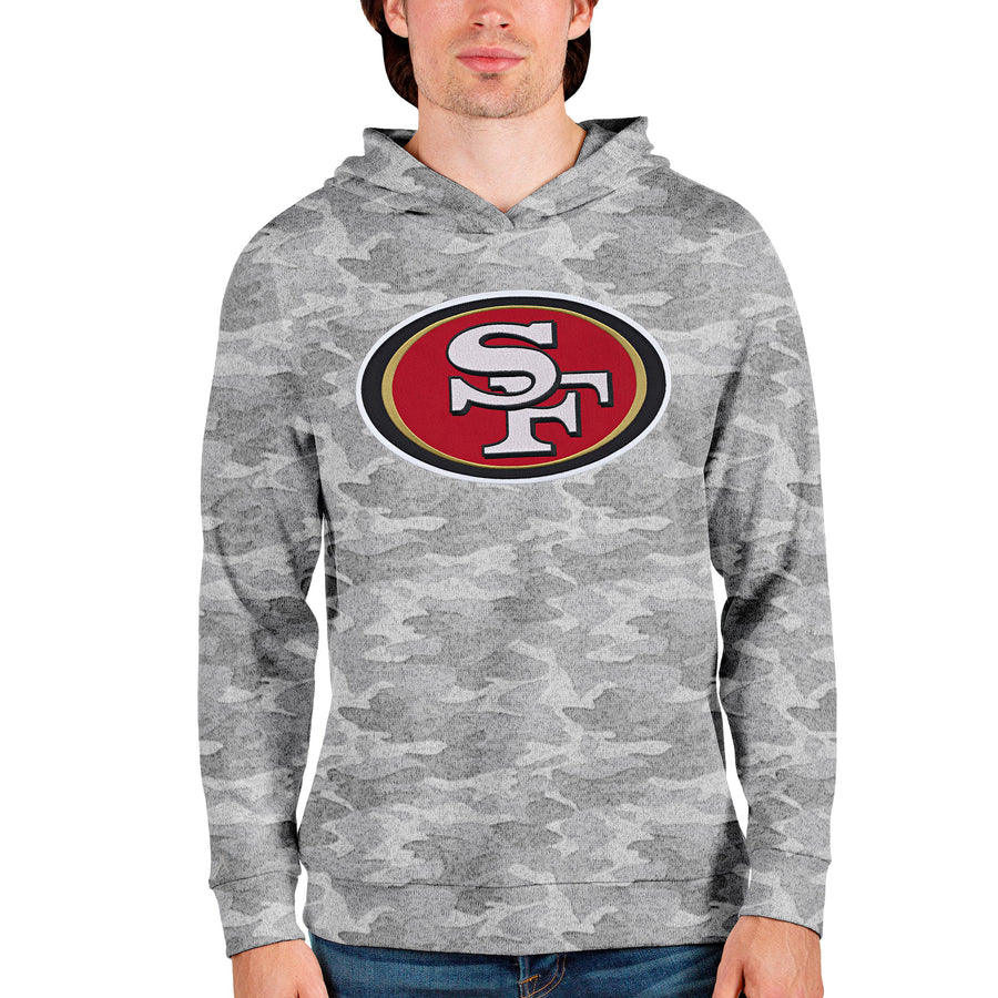 Men's Antigua Camo San Francisco 49ers Team Absolute Pullover Hoodie