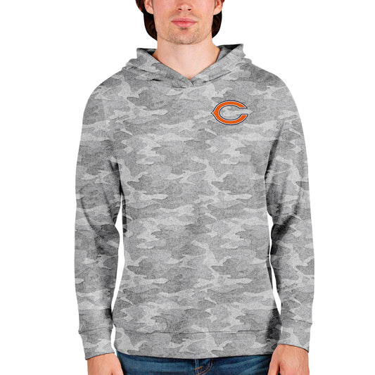 Men's Antigua Camo Chicago Bears Absolute Pullover Hoodie