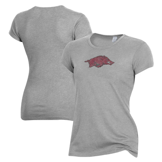 Women's Alternative Apparel Gray Arkansas Razorbacks Keepsake T-Shirt