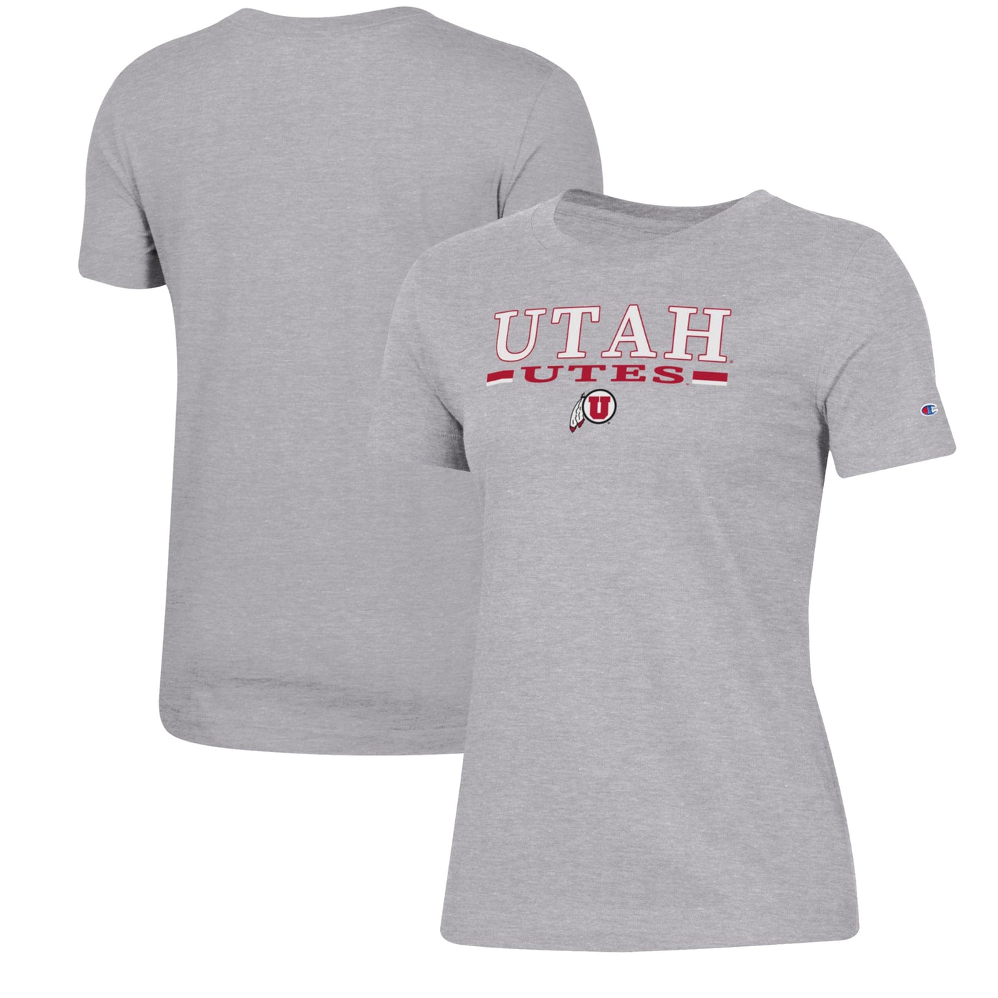 Women's Champion Heathered Gray Utah Utes Core 2.0 T-Shirt