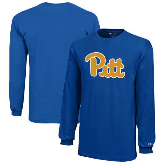 Youth Champion Royal Pitt Panthers Jersey Long Sleeve T-Shirt