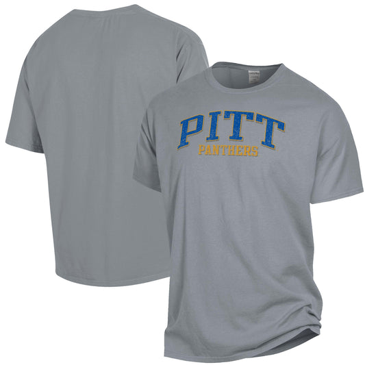 Men's ComfortWash Gray Pitt Panthers Garment Dyed T-Shirt