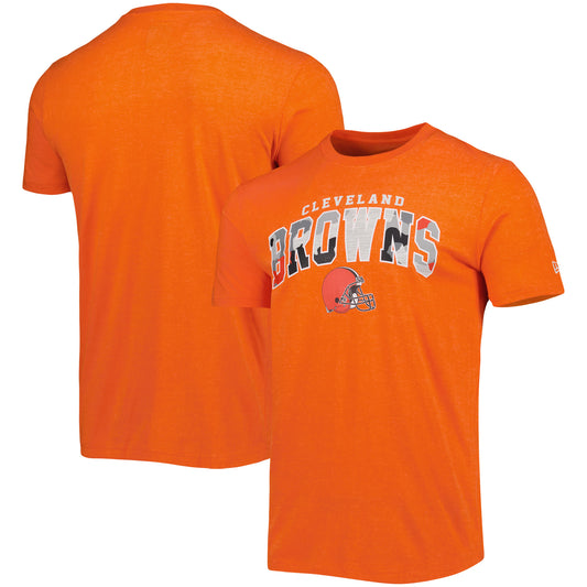 Men's New Era Heathered Orange Cleveland Browns Training Collection T-Shirt