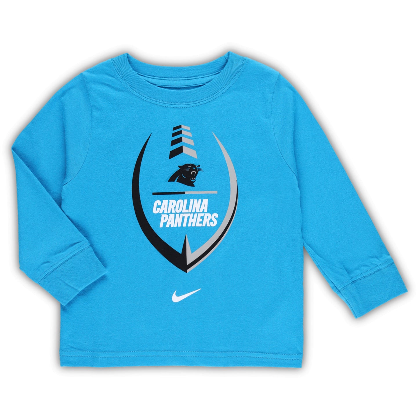 Toddler Nike Blue Carolina Panthers Icon Long Sleeve T-Shirt