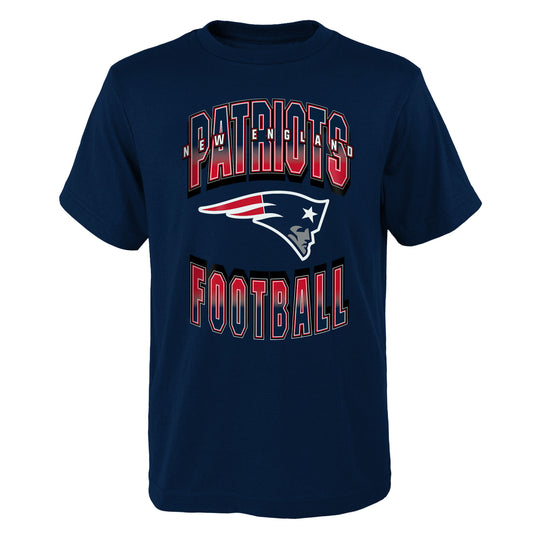 Youth Navy New England Patriots Forward Progress T-Shirt