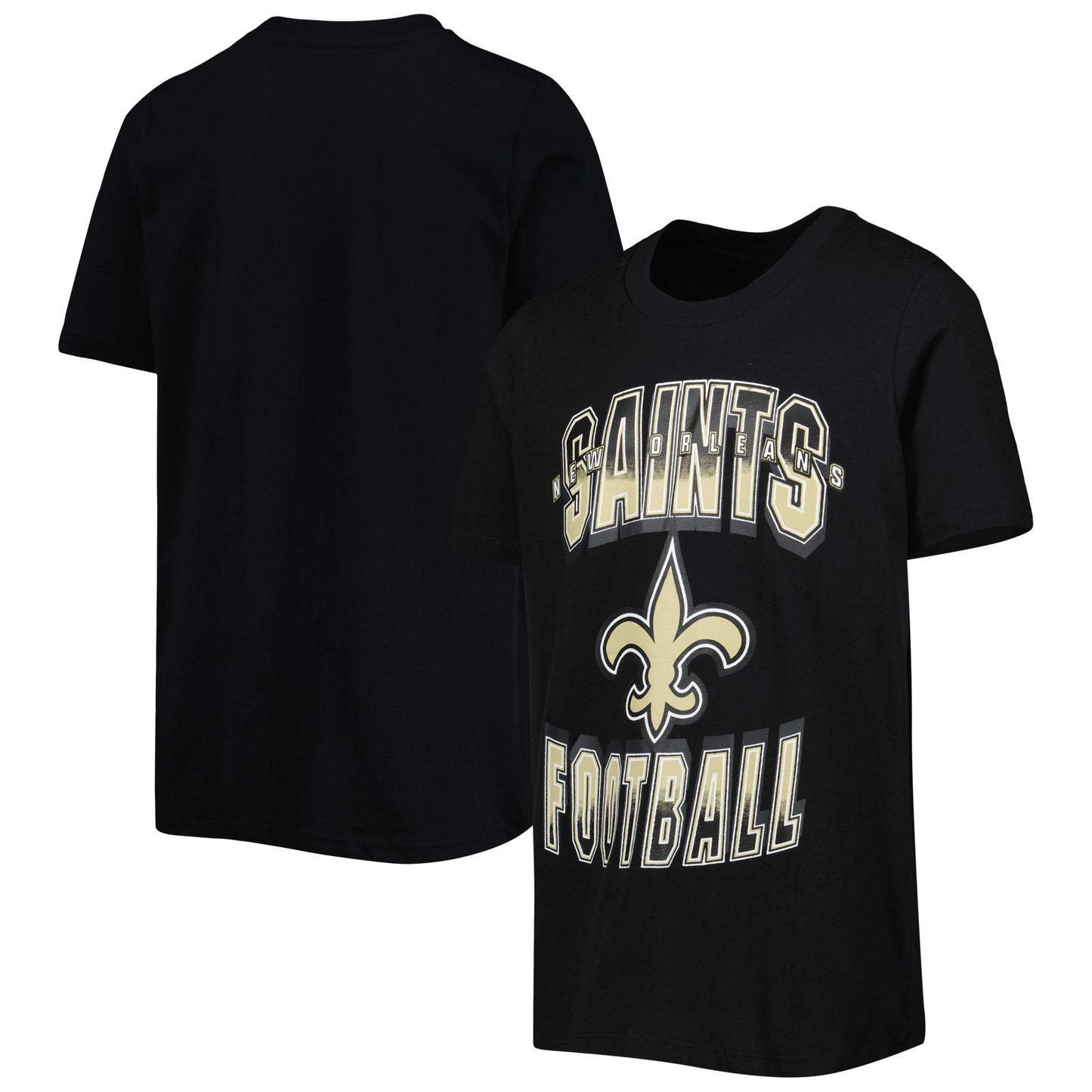 Youth Black New Orleans Saints Forward Progress T-Shirt