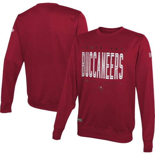 Men's New Era Red Tampa Bay Buccaneers Combine Authentic Top Pick Pullover Sweatshirt