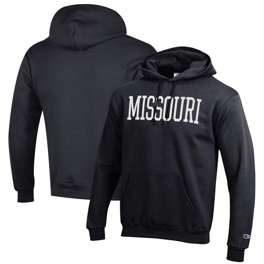 Men's Champion Black Missouri Tigers Eco Powerblend Pullover Hoodie