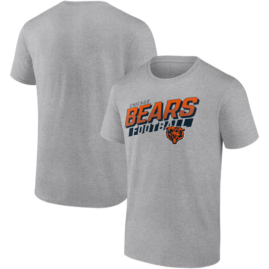 Men's Fanatics Heathered Gray Chicago Bears To The Wire T-Shirt