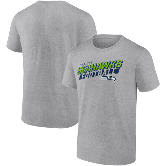 Men's Fanatics Heathered Gray Seattle Seahawks To The Wire T-Shirt