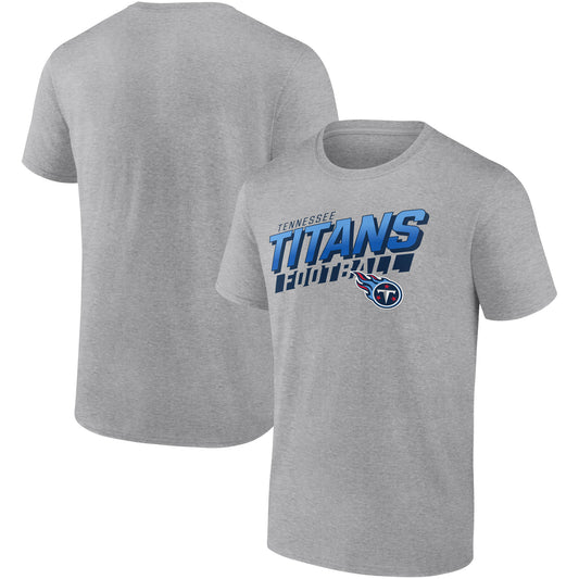 Men's Fanatics Heathered Gray Tennessee Titans To The Wire T-Shirt