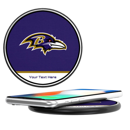 Baltimore Ravens Personalized 10-Watt Wireless Phone Charger