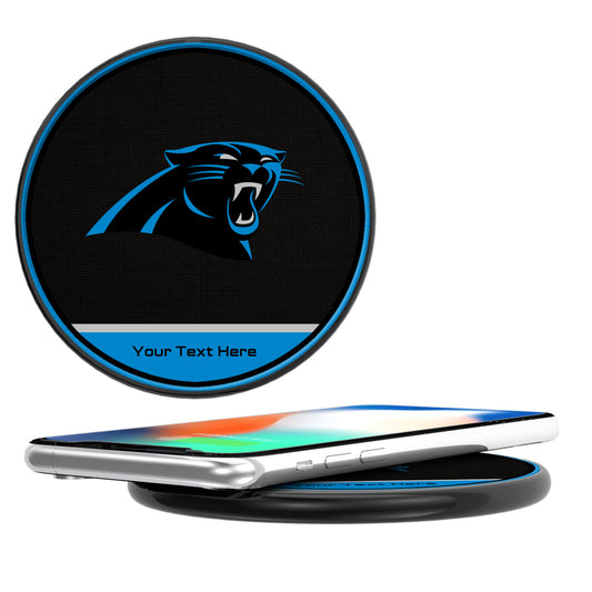 Carolina Panthers Personalized 10-Watt Wireless Phone Charger