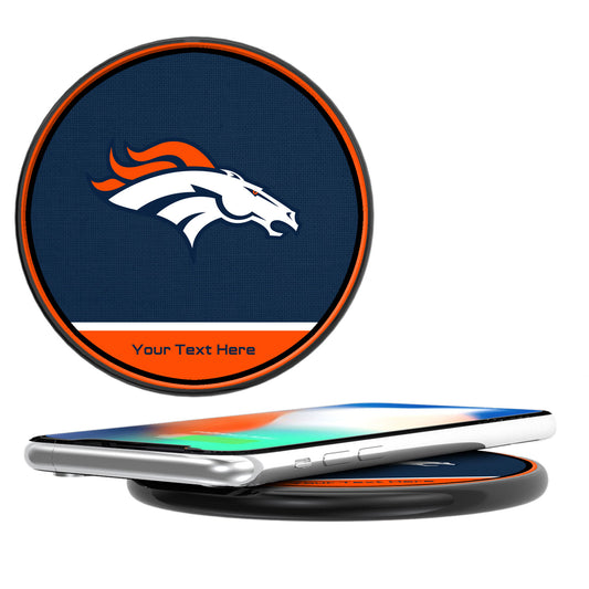 Denver Broncos Personalized 10-Watt Wireless Phone Charger