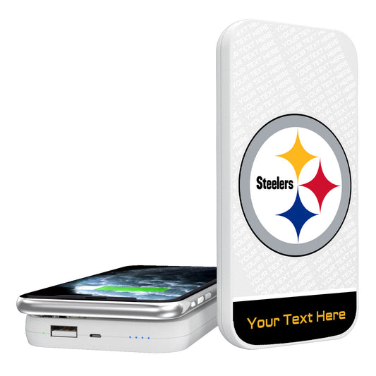 Pittsburgh Steelers Personalized 5000 mAh Wireless Powerbank