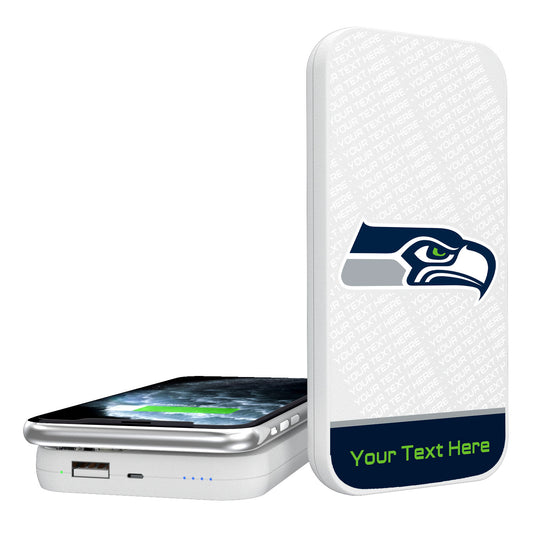 Seattle Seahawks Personalized 5000 mAh Wireless Powerbank