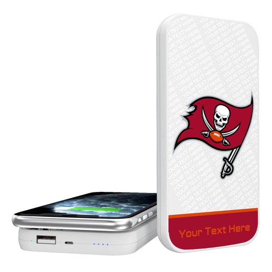 Tampa Bay Buccaneers Personalized 5000 mAh Wireless Powerbank