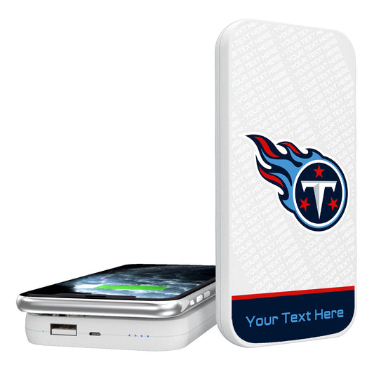 Tennessee Titans Personalized 5000 mAh Wireless Powerbank