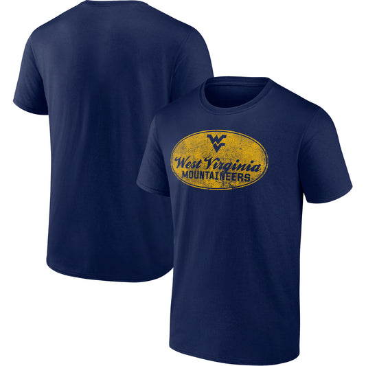 Men's Navy West Virginia Mountaineers Time Out T-Shirt