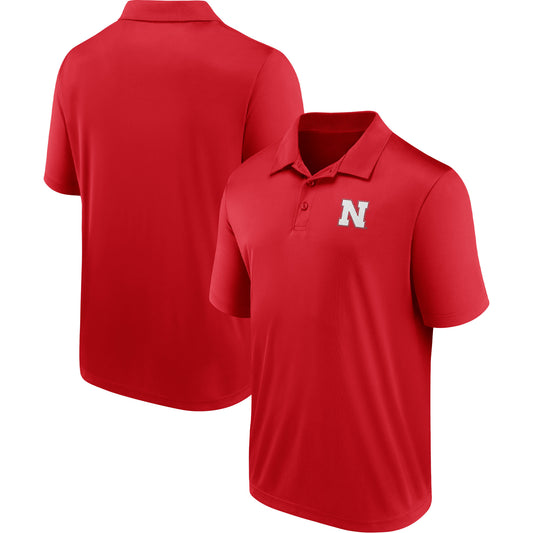 Men's Scarlet Nebraska Huskers Play Safe Polo