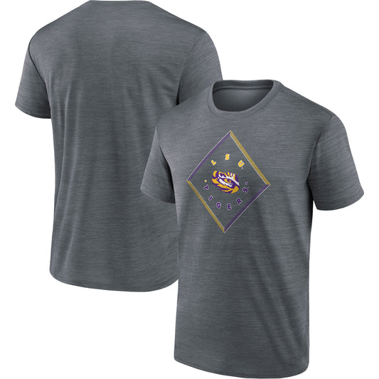 Men's Heathered Gray LSU Tigers Play Ball Channel Mesh Rowan T-Shirt